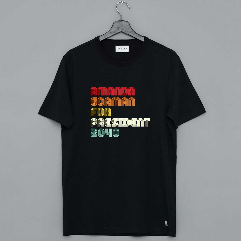 Amanda Gorman For President 2040 Inauguration Poet T-Shirt