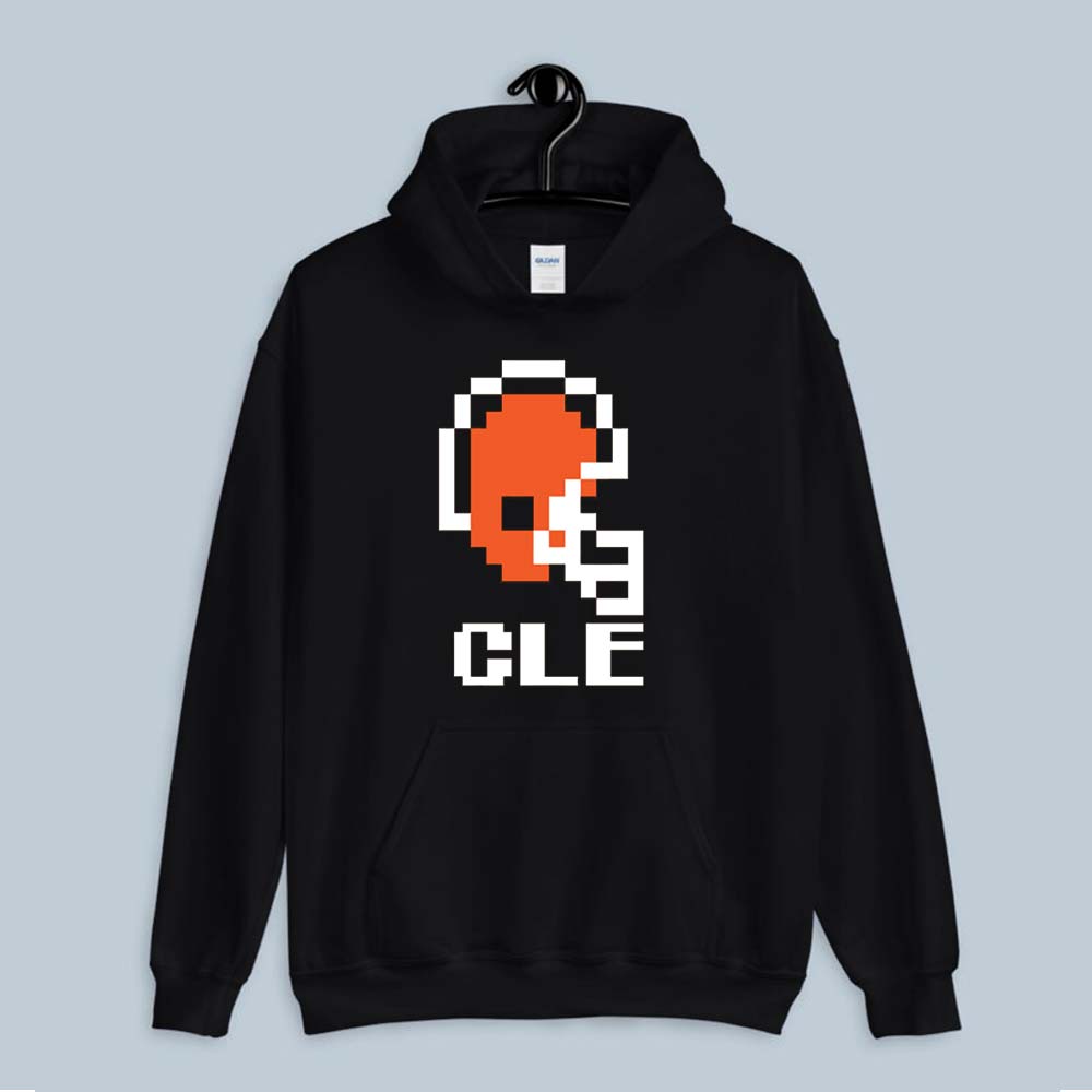 Hoodie Classic Tecmo Bowl Shirt Cleveland Browns Football 