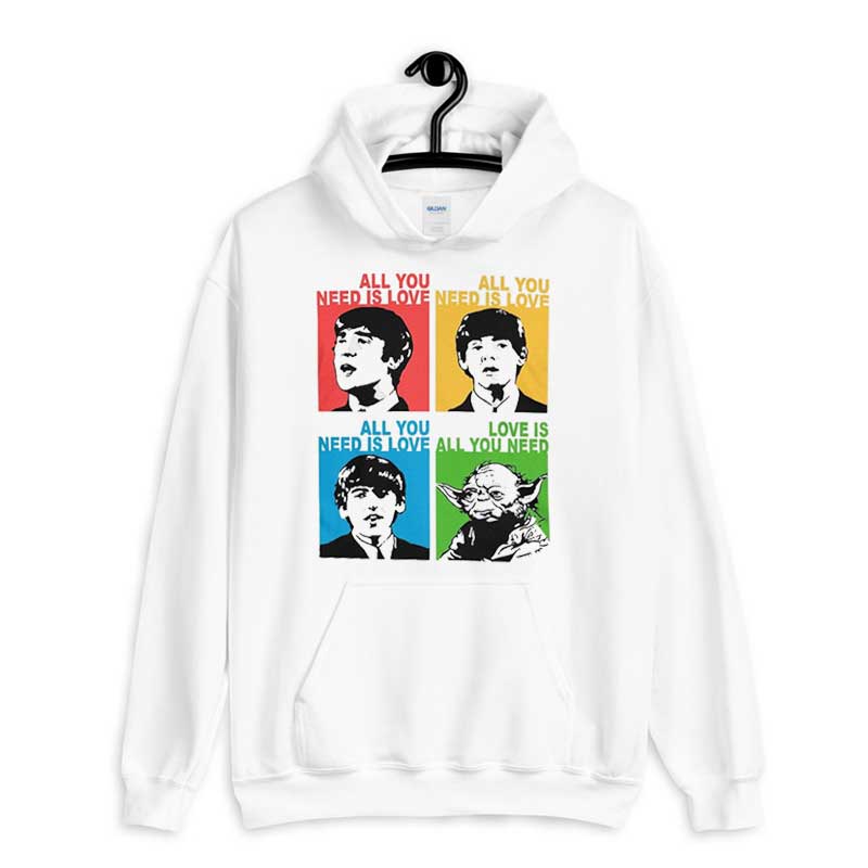 Hoodie All You Need Is Love With The Beatles