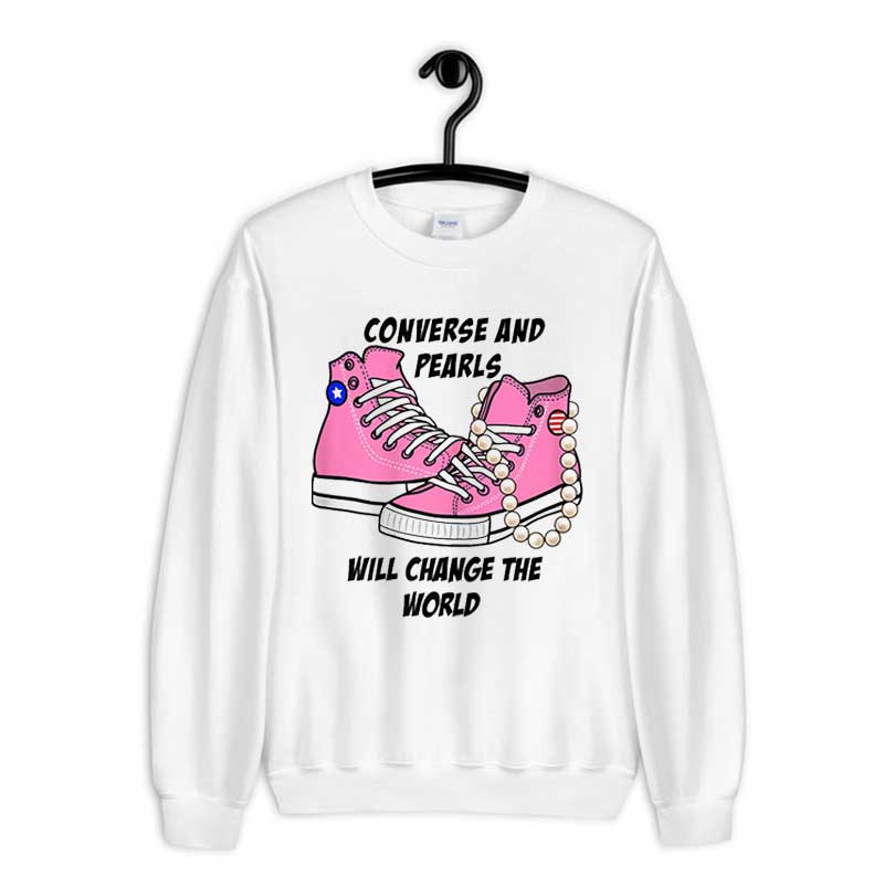 Sweatshirt Converse & Pearls Inspired By Kamala Harris VP Chucks