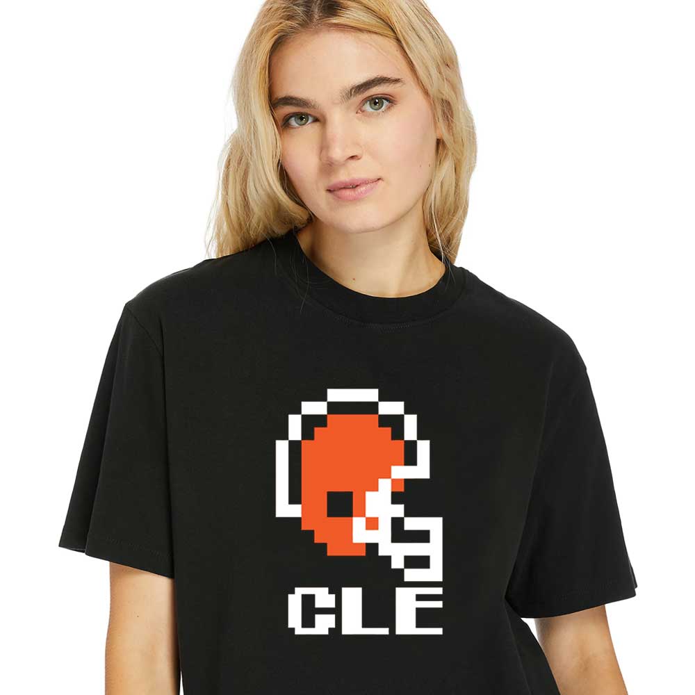 Women-Shirt-Classic-Tecmo-Bowl-Shirt-Cleveland-Browns-Football