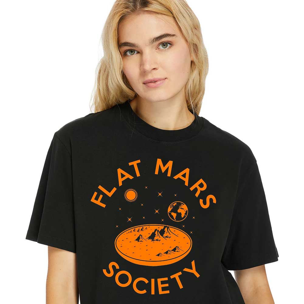 Woman Shirt Flat Mars Society