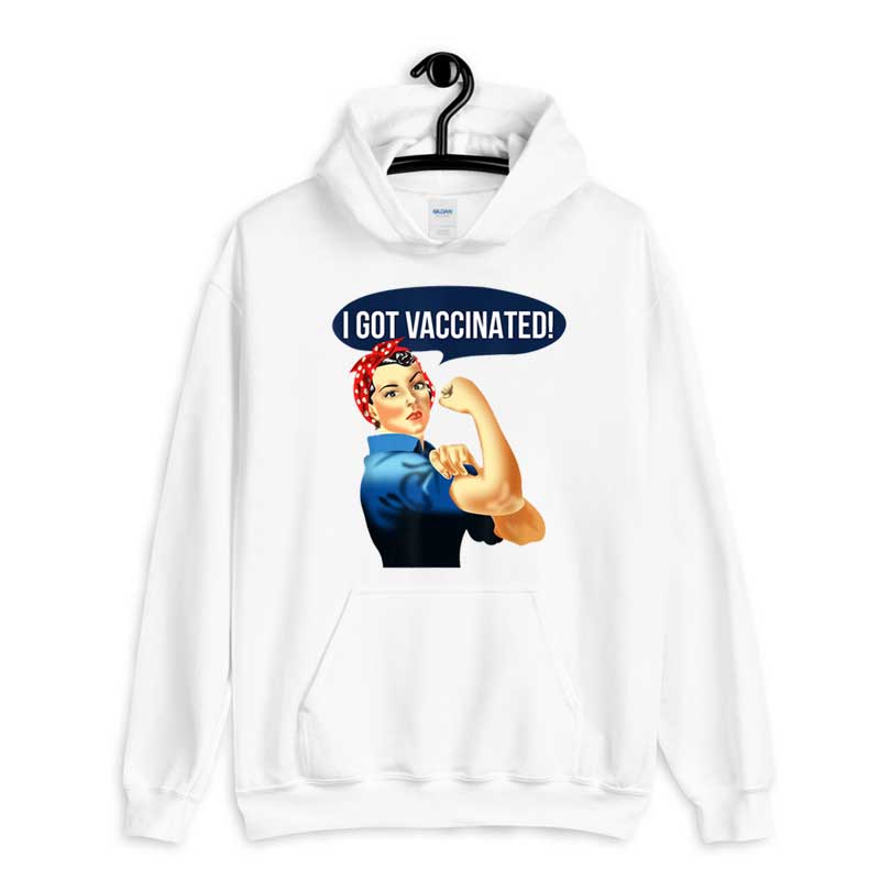 Hoodie Vaccinated Rosie The Riveter