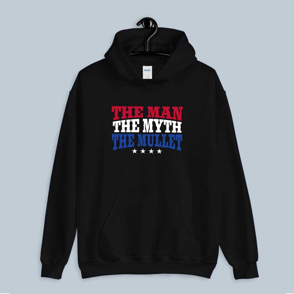 The Man The Myth The Mullet Merica USA Hoodie