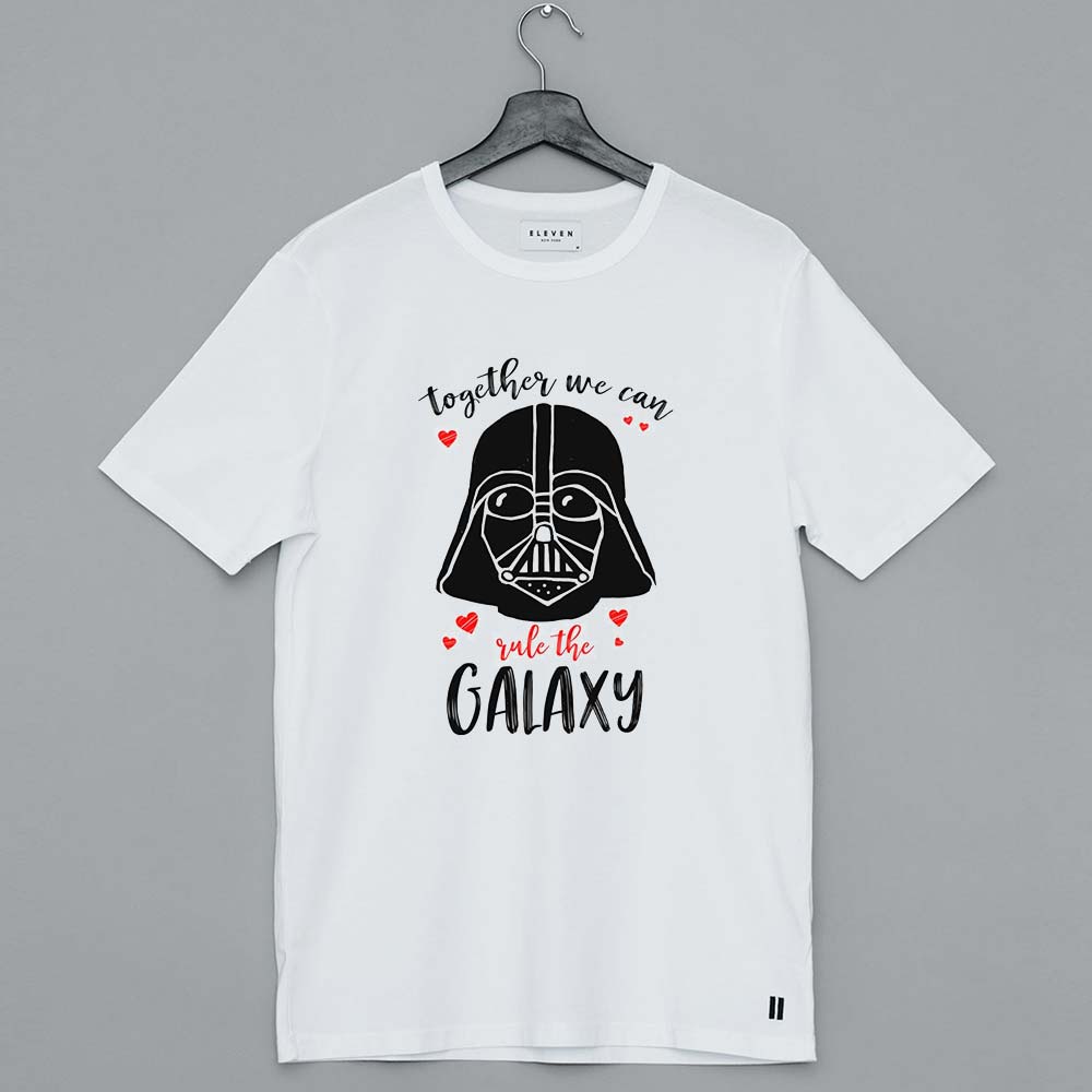 Valentine's Day Vader Together Rule Galaxy T-Shirt