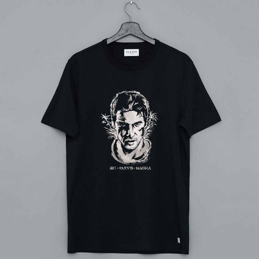 Abstrack Face Sic Parvis Magna T Shirt