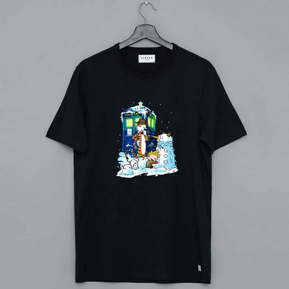 The Master Calvin and Hobbes Doctor Who T Shirt