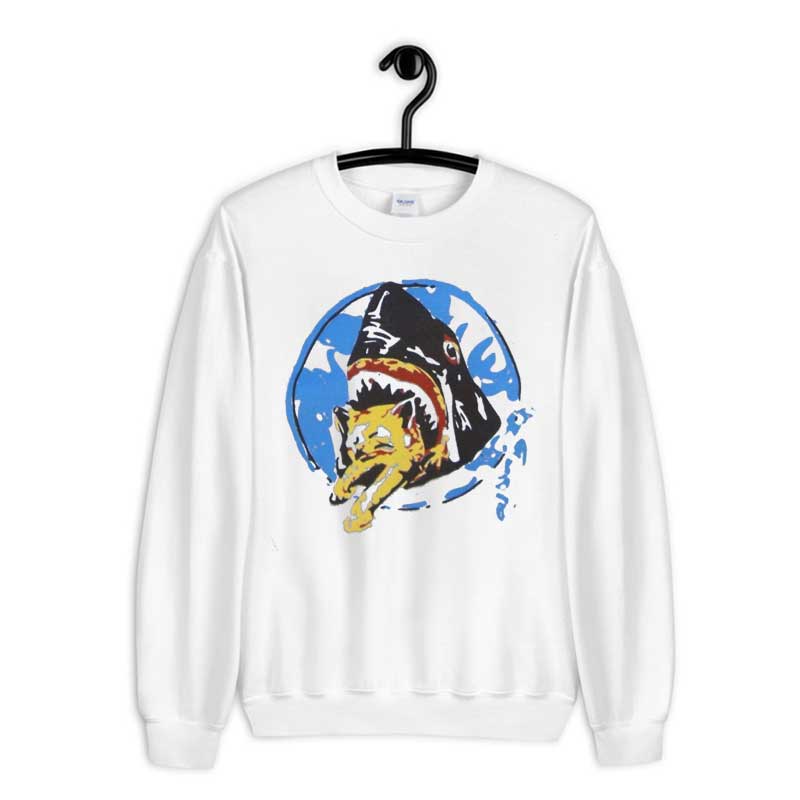 Sweatshirt James Franco Pineapple Express Shark Attack And Kitten