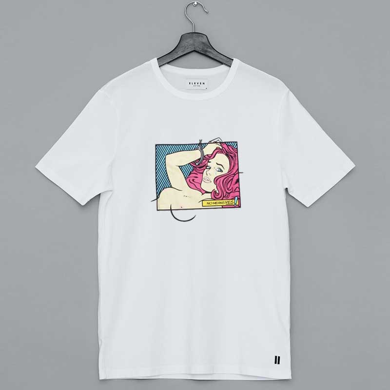 Pop Art Girl No Means Yes Shirt