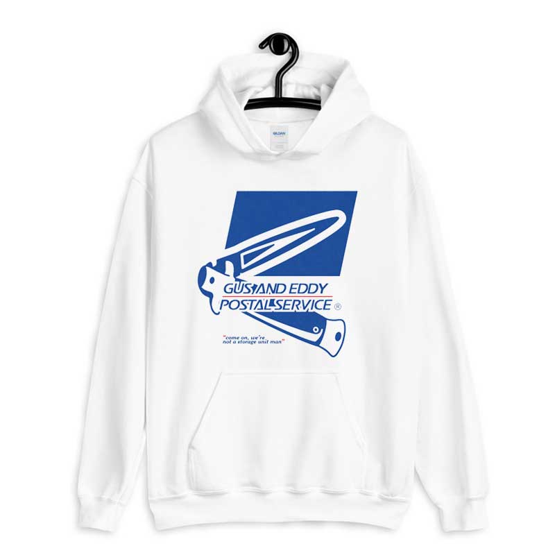 Hoodie Gus and Eddy Merch Podcast Postal Service