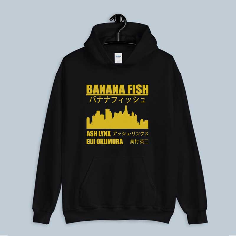 Hoodie Banana Fish Merch State Ash Lynk Eiji Okumura