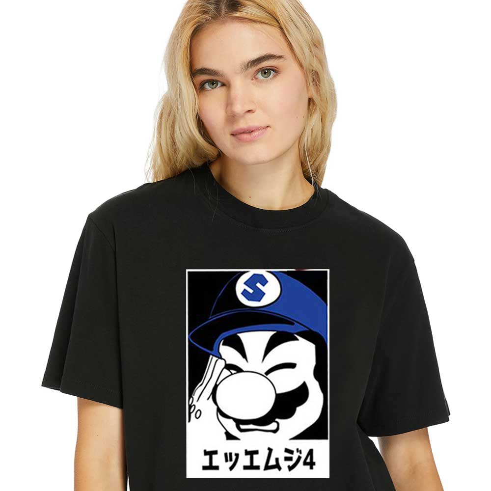 Women-Shirt Smg4-Merch-FacePalm-Super-Mario