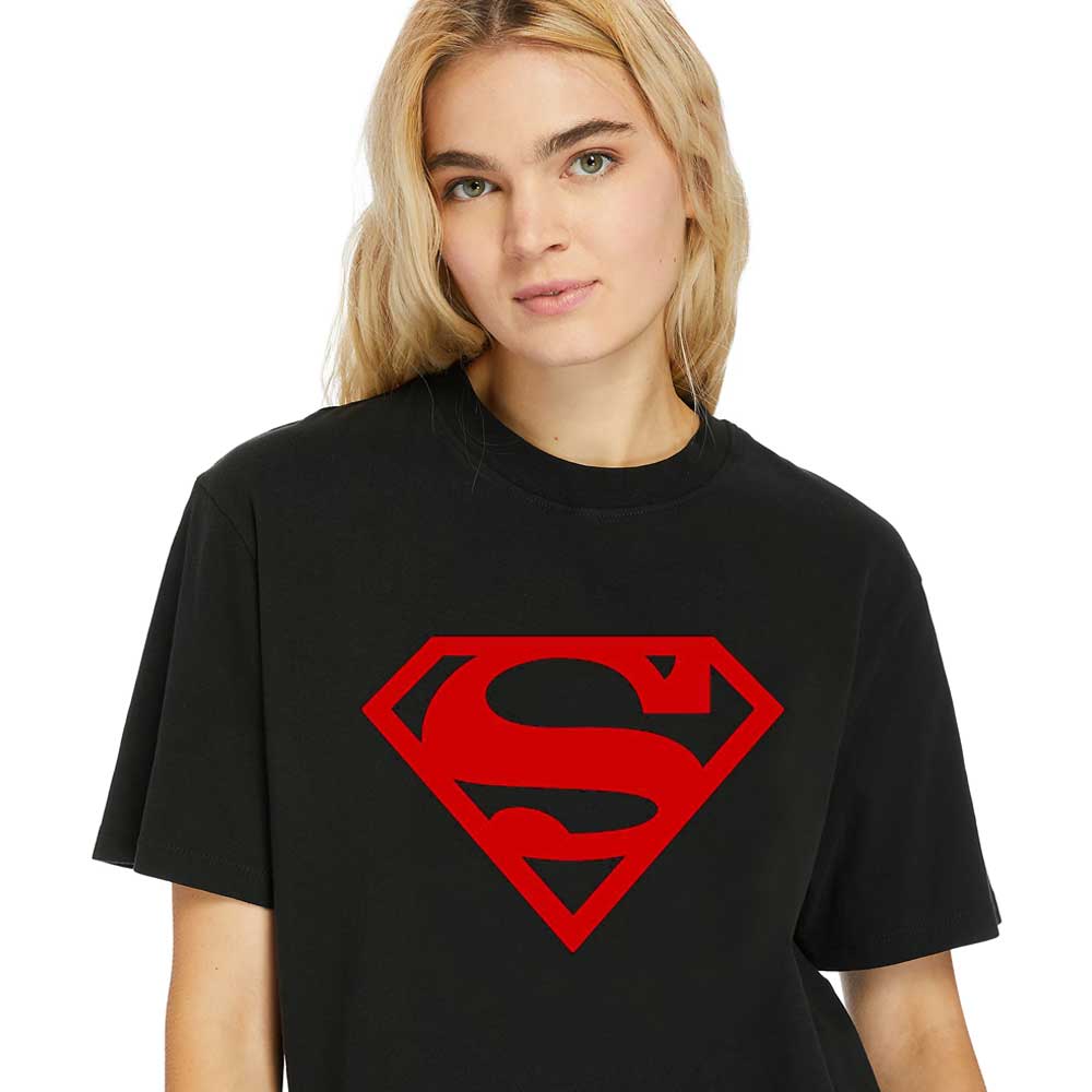 Women-Shirt Superboy-Logo-Tee