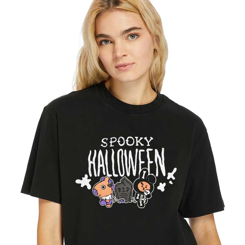 Women-T-Shirt BT21-Spooky-Halloween-Merch