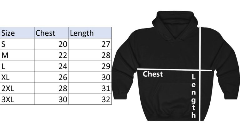 Size Chart - Hole Shirts