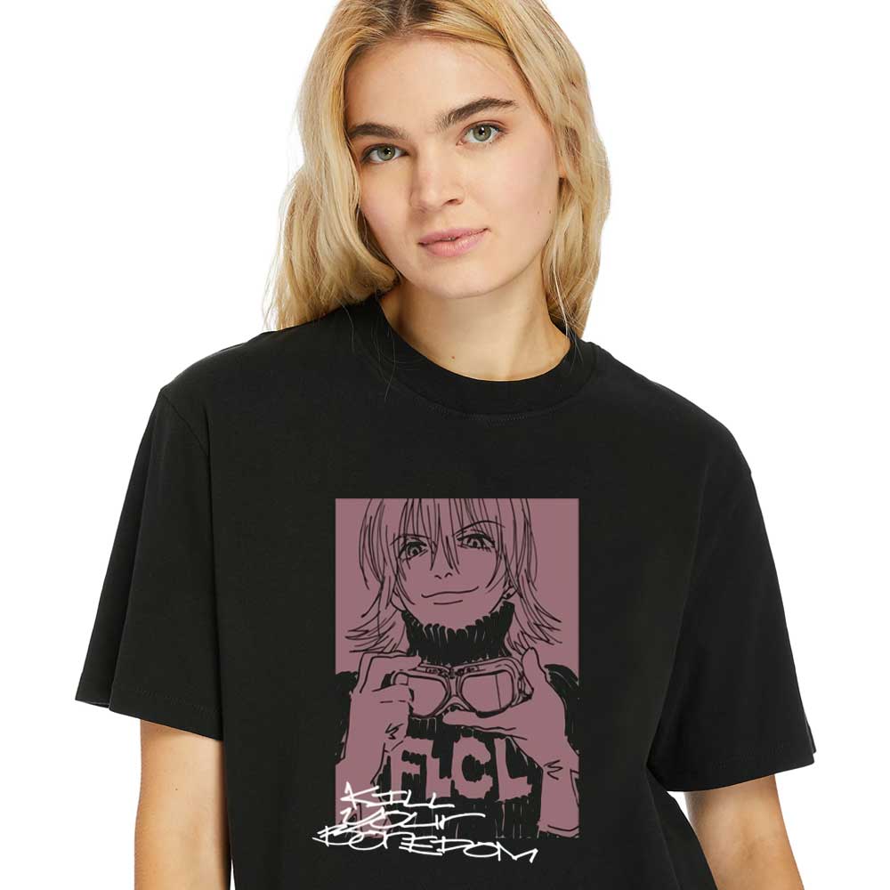 Women Shirt FLCL-Haruko-Black-Cospa-FLCL