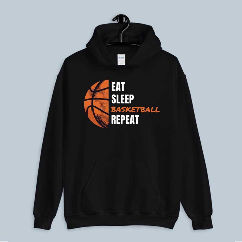 Hoodie Eat Sleep Basketball Repeat
