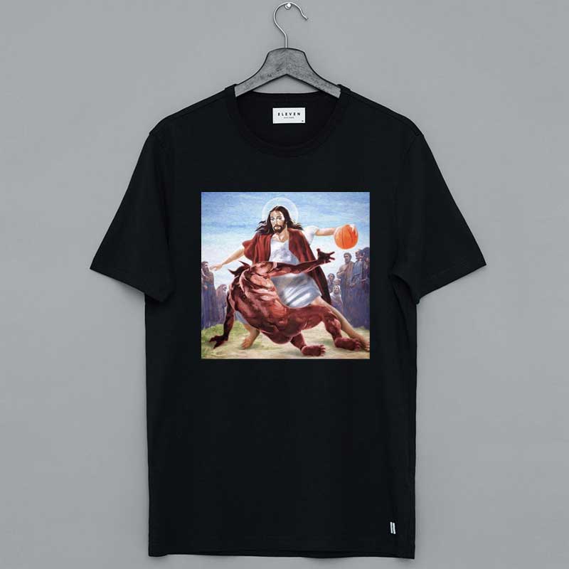 Jesus Crossing Up The Devil Shirt