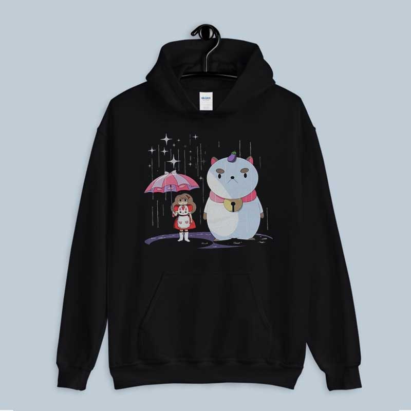Hoodie Bee Abd Puppycat Merch Giant Puppycat and Bee in A Magic Rain