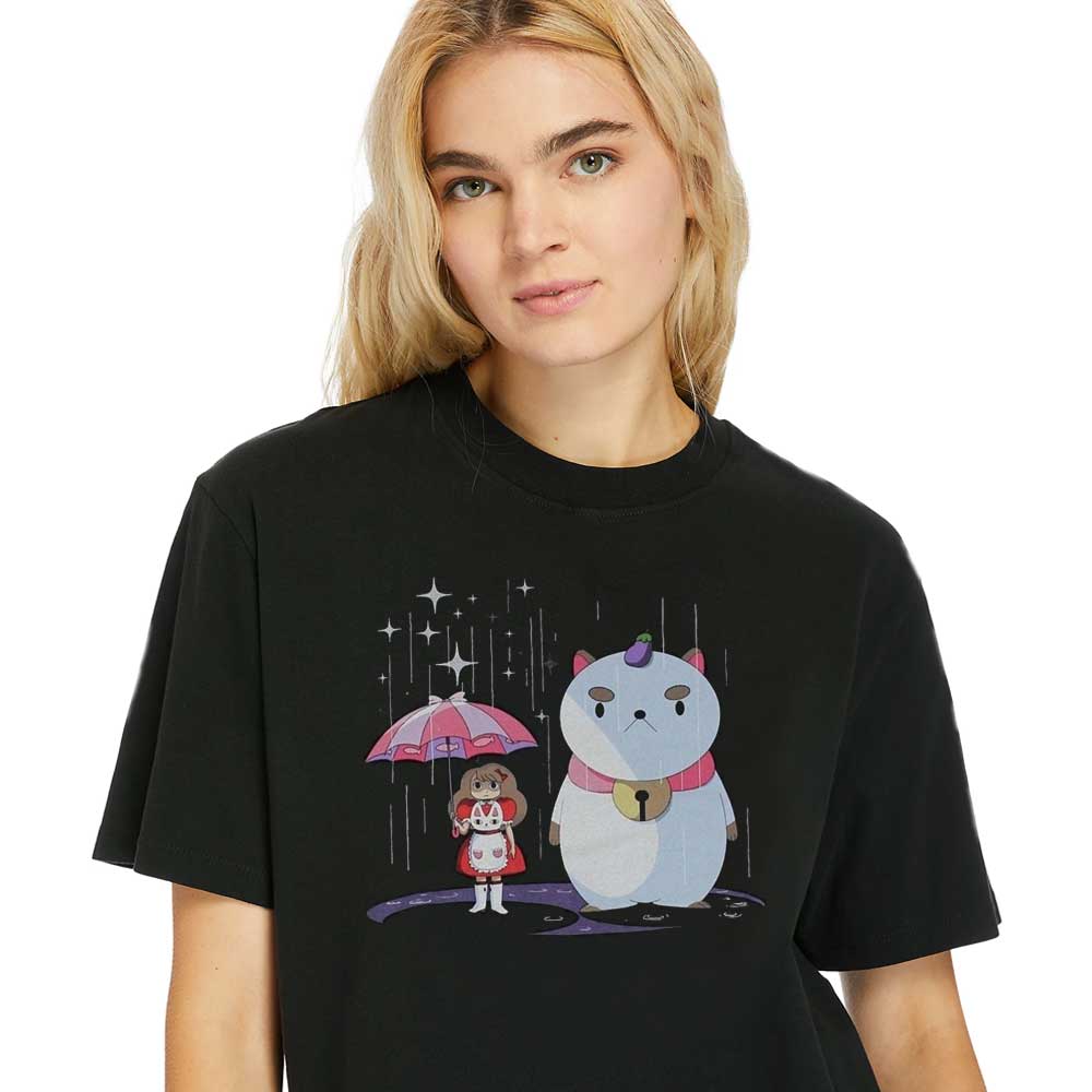 Womens Bee Abd Puppycat Merch Giant Puppycat and Bee in A Magic Rain