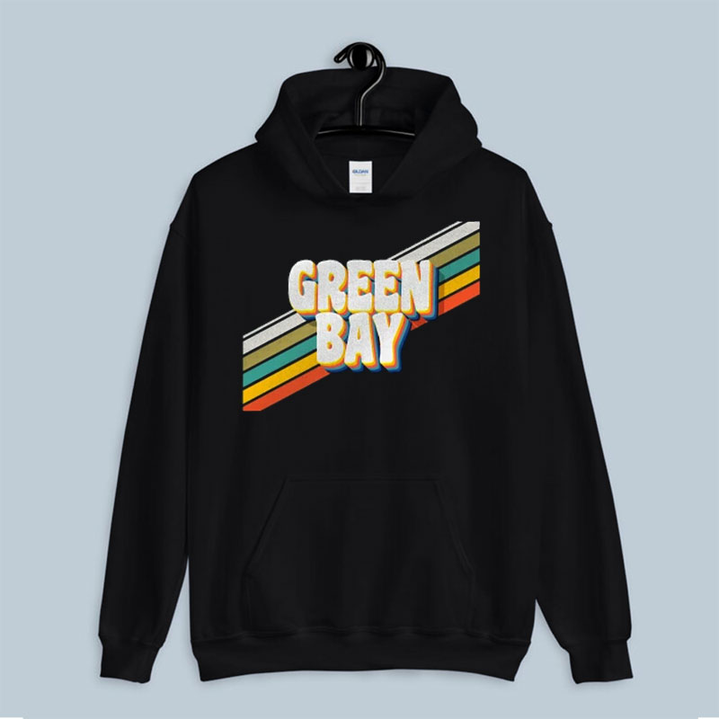 Hoodie Retro Vintage Green Bay Packers