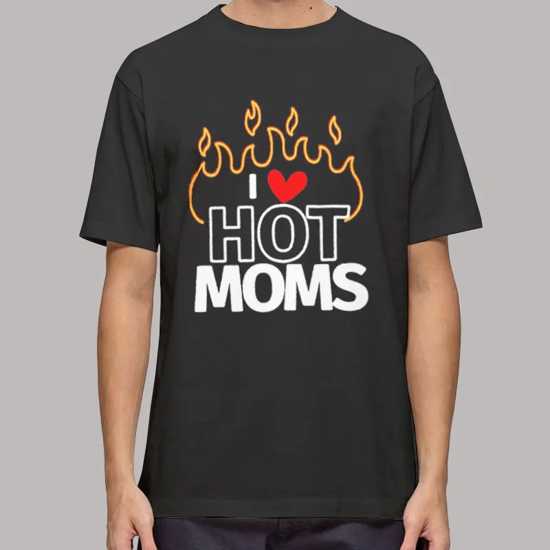 Mens T Shirt Black Danny Duncan I Love Hot Moms Hoodie