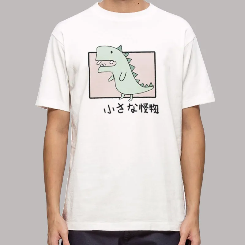 Mens T Shirt White Dinosaur Tubbo Dino Hoodie