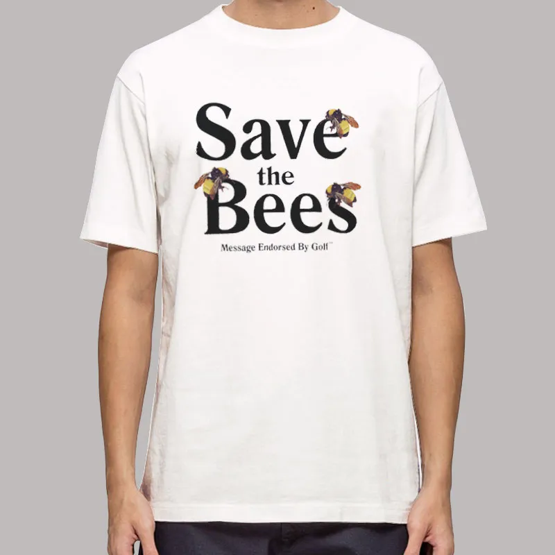 Mens T Shirt White Tyler Save the Bees Hoodie