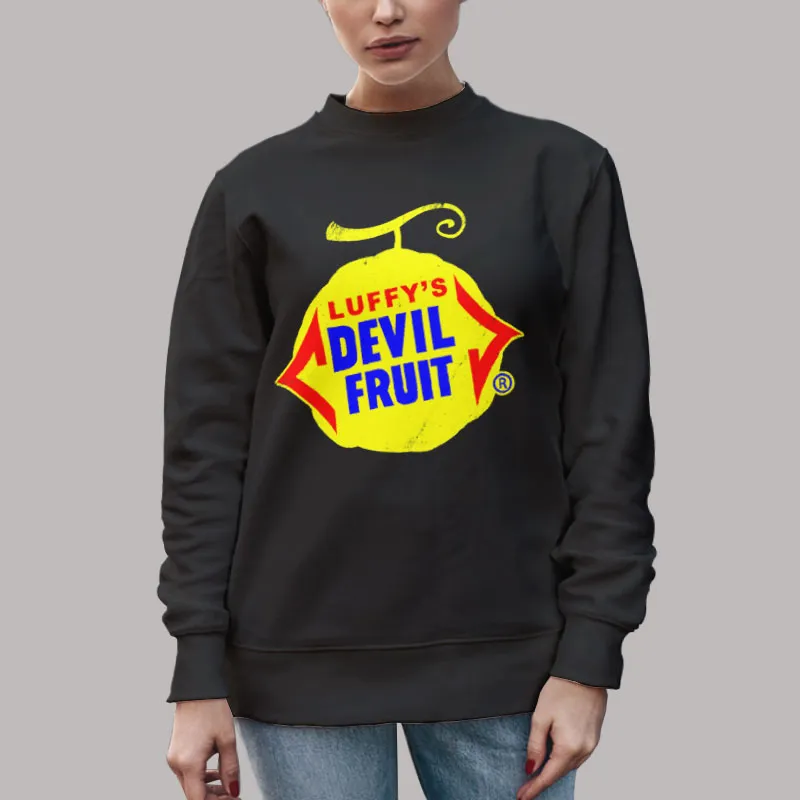 Unisex Sweatshirt Black Ito Ito No Mi Devil Fruit Hoodie