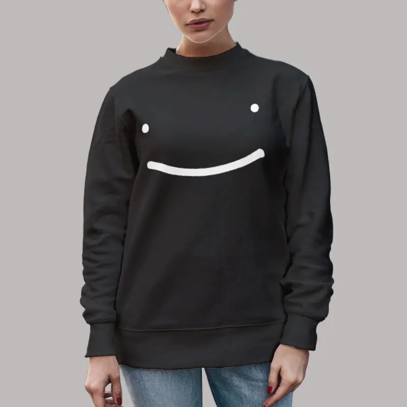 Unisex Sweatshirt Black Smiley George in Dream Hoodie