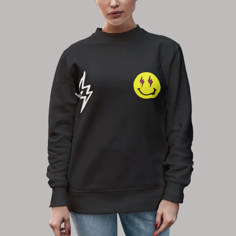 Unisex Sweatshirt Black Smiling Face Energia Album J Balvin T Shirt