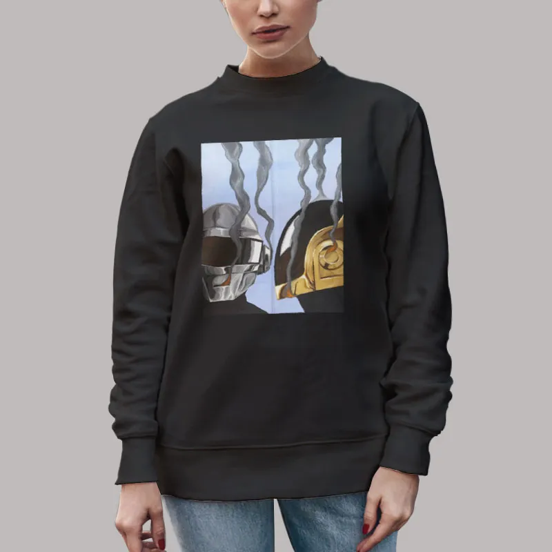 Unisex Sweatshirt Black The Daft Punk Hoodie