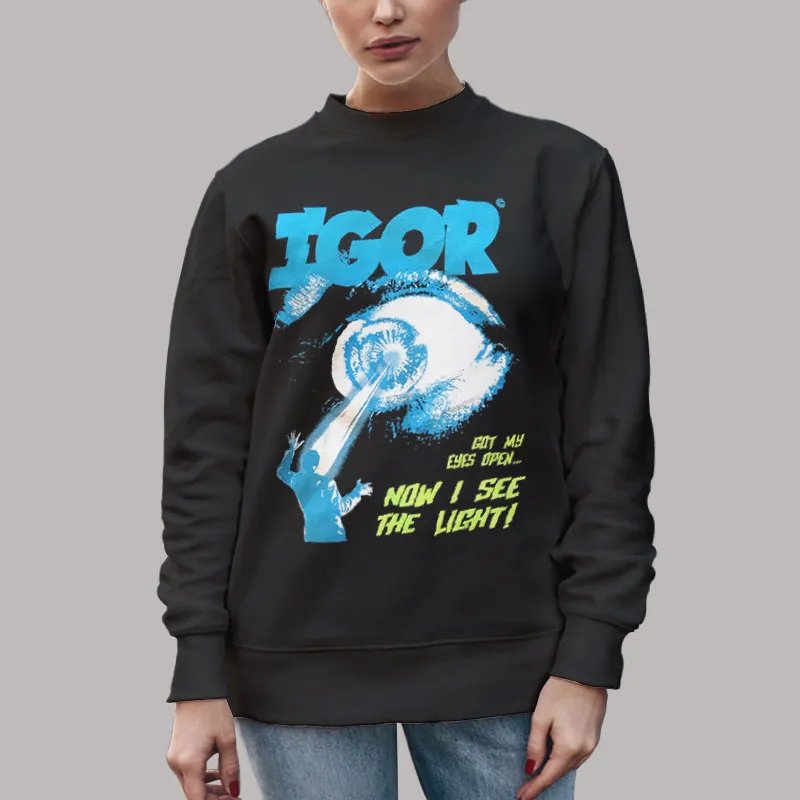 Unisex Sweatshirt Black Tyler the Creator Igor I See the Light Shirt Tour Merch