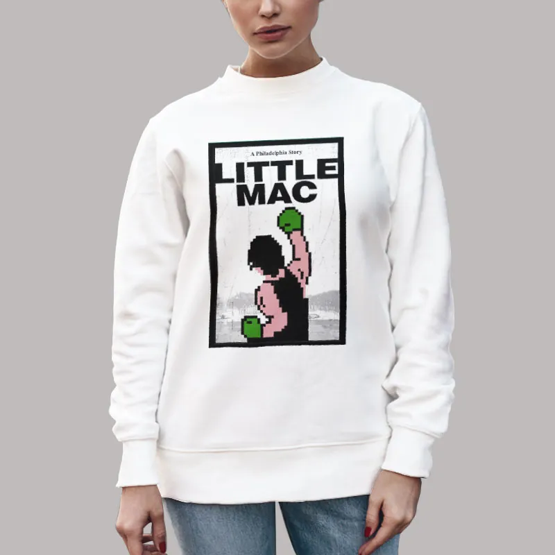 Unisex Sweatshirt White Smash Bros Little Mac Pink Hoodie
