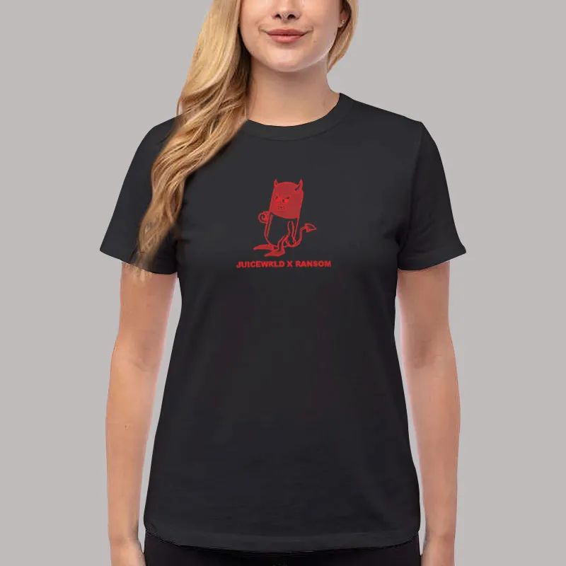 Women T Shirt Black Death Race for Love Ransom Juice Wrld Shirt