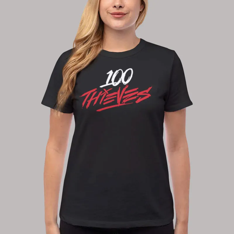 Women T Shirt Black Funny 100 Thieves Geography Hoodie