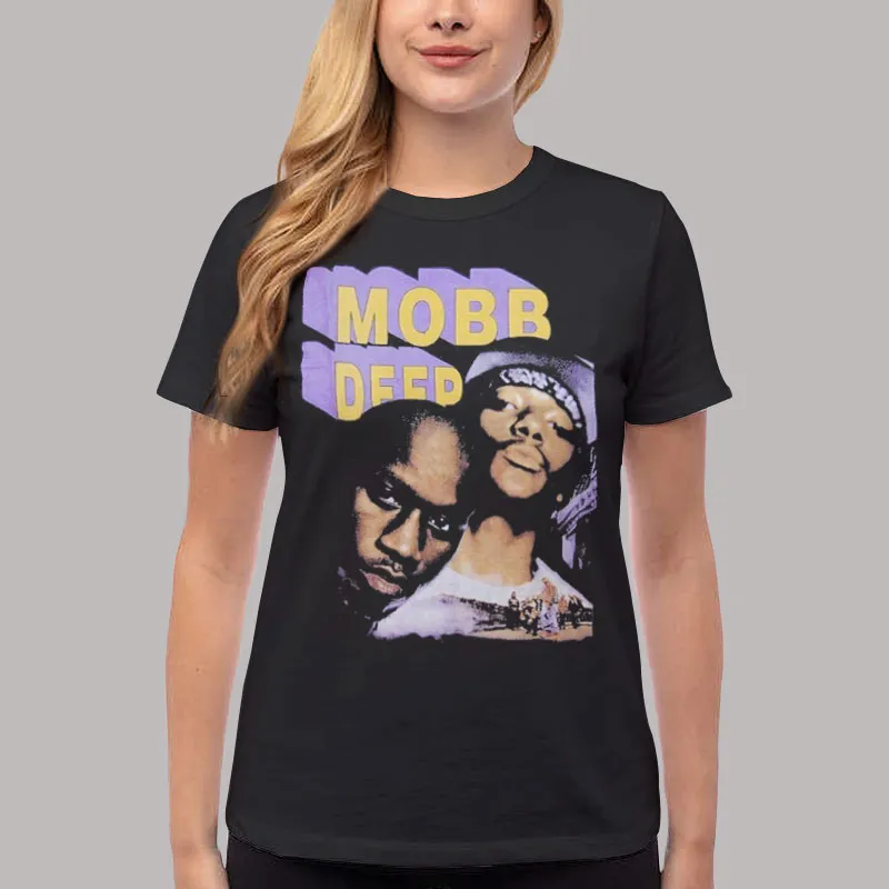 Women T Shirt Black Vintage 90s the Infamous Mobb Deep T Shirt
