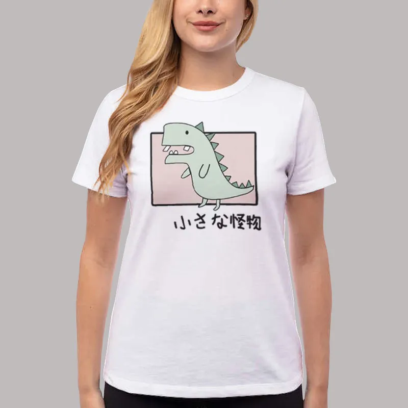 Women T Shirt White Dinosaur Tubbo Dino Hoodie