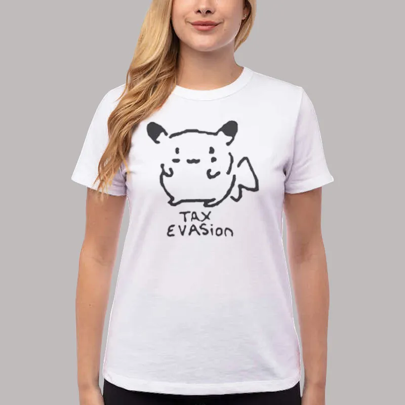 Women T Shirt White Pikachu Tax Evasion Hoodie