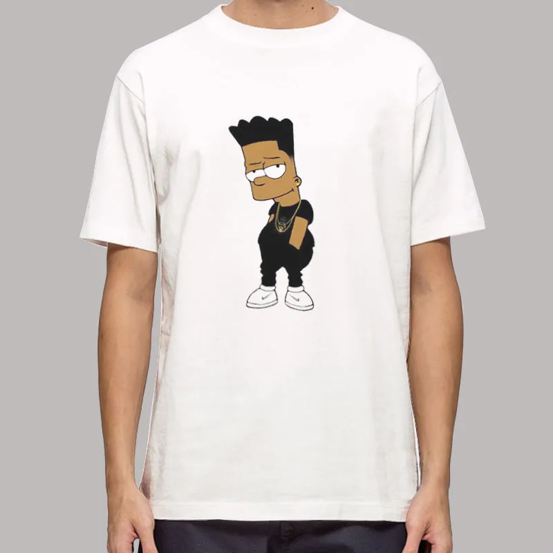 Dreads Homer Black Bart Simpson T Shirt