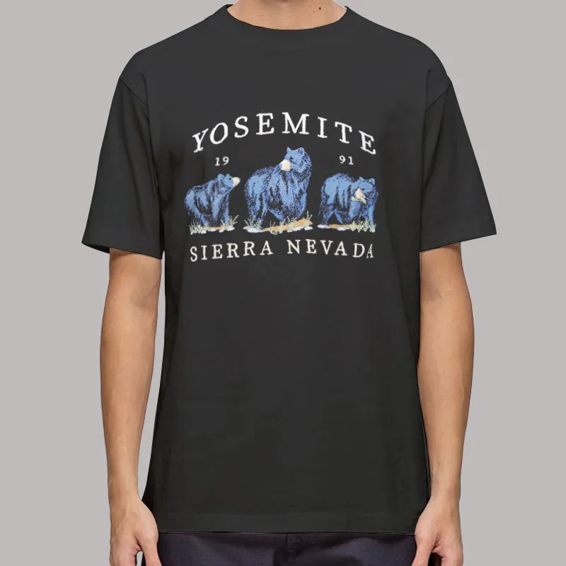 Mens T Shirt Black Christy 1991 Sierra Nevada Yosemite Sweatshirt