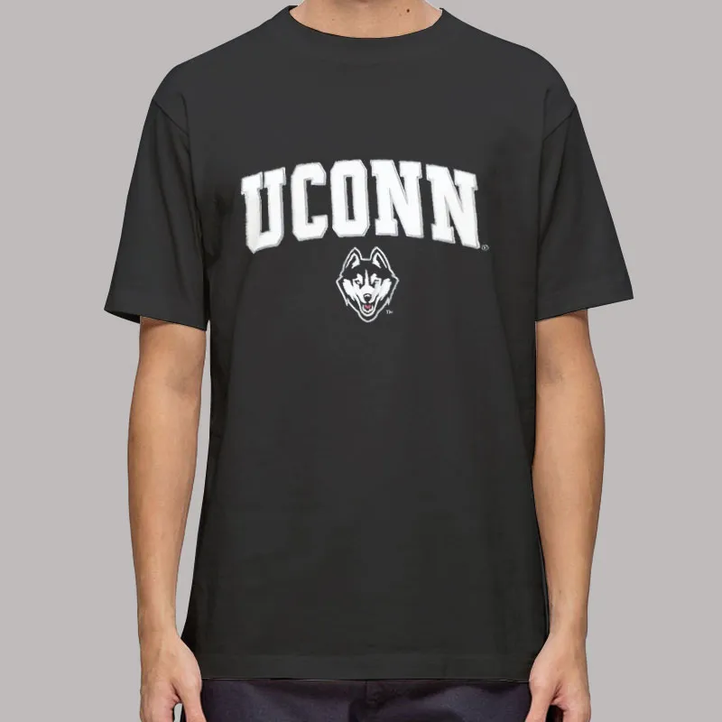 Mens T Shirt Black Colosseum Charcoal Uconn Sweatshirt