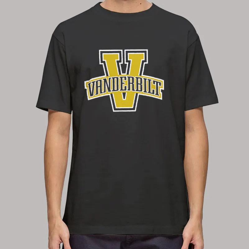 Mens T Shirt Black Commodores Vanderbilt Sweatshirt