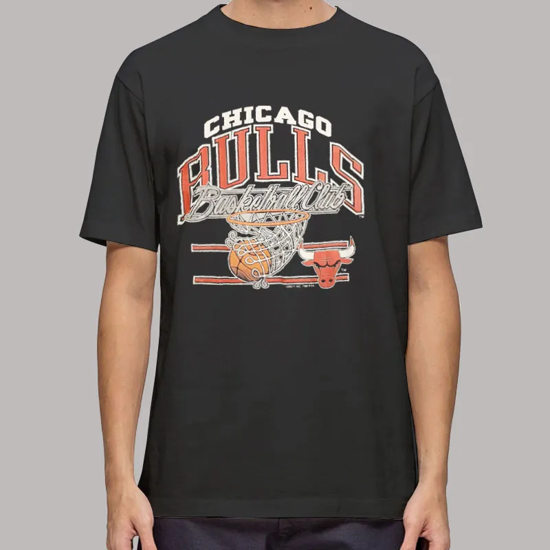 Mens T Shirt Black Micheal Jordan Chicago Bulls Sweatshirt Vintage