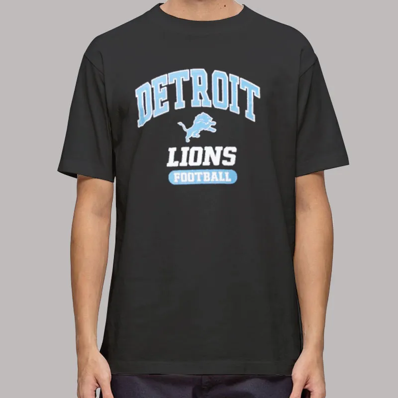Mens T Shirt Black Vintage Property of Detroit Lions Sweatshirt