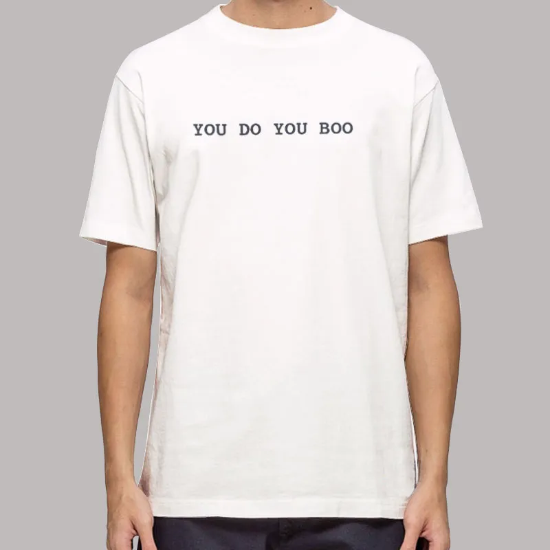 Mens T Shirt White Angelle You Do You Boo Elle Darby Hoodie