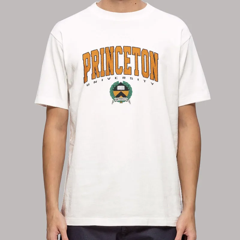 Mens T Shirt White Ivy League Princeton Sweatshirt