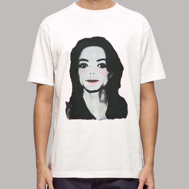 Mens T Shirt White The King Pink Michael Jackson Sweatshirt