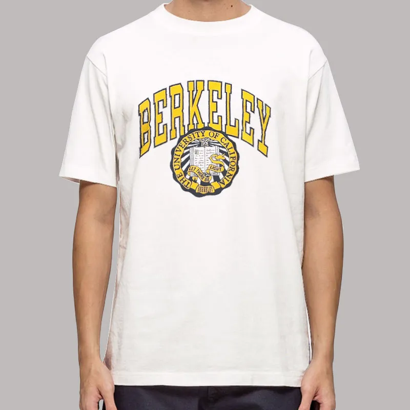 Mens T Shirt White UC Berkeley Arch Berkeley Sweatshirt