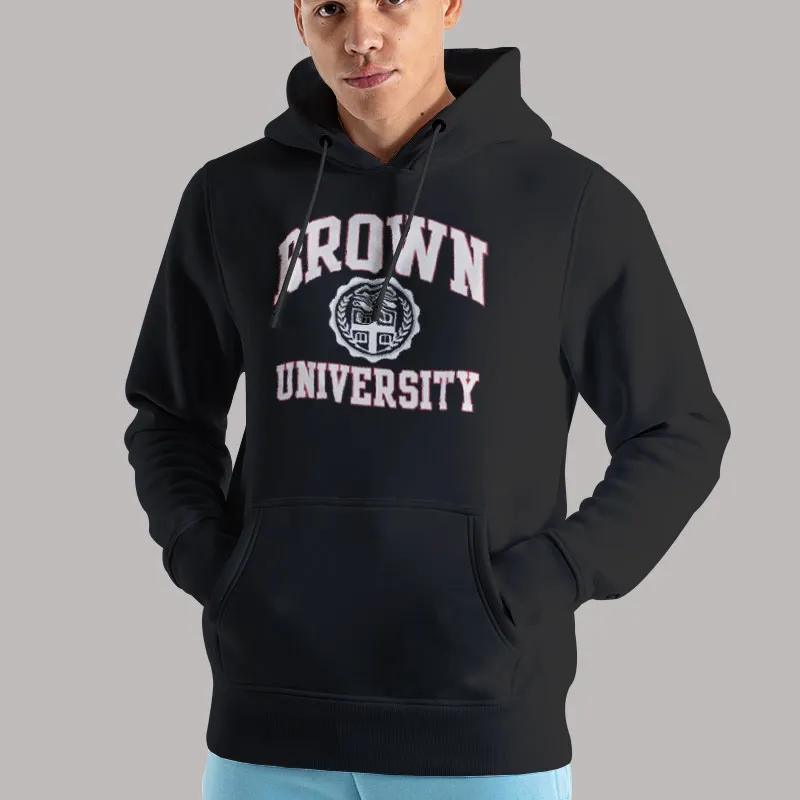 Unisex Hoodie Black Bears Campus Brown University Sweatshirt